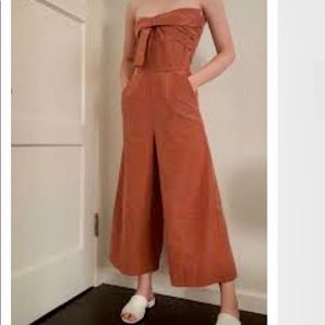 Greylin Gracie Bow-Tie Culotte Jumpsuit